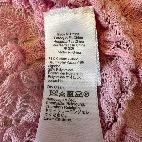 J Crew Small Limited Edition Pink Open Back Lace Midi Sweater Dress Barbie Y2K - Picture 7 of 7
